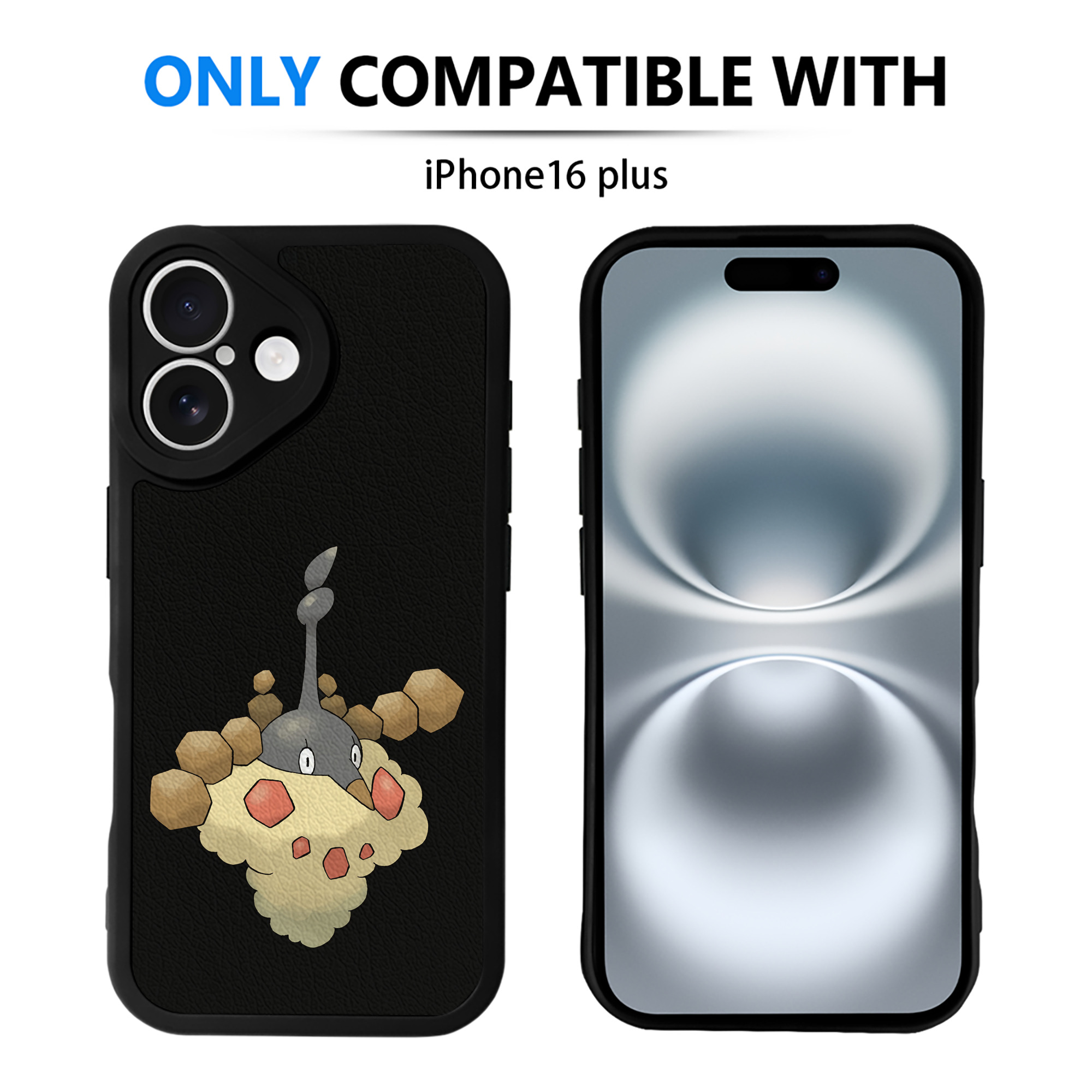 （画像用） ポケットモンスター Pokémon 【iPhone 16シリーズ対応】シリコンスマホケース（レザー調） 材質：シリコン